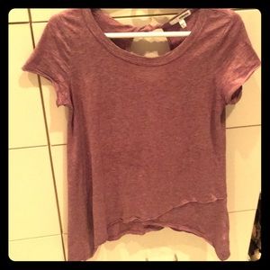 Purple asymmetrical top